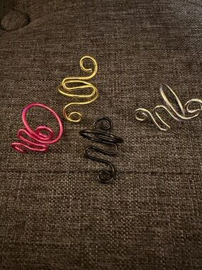Knitting Rings - Pink, Gold, Black, Silver